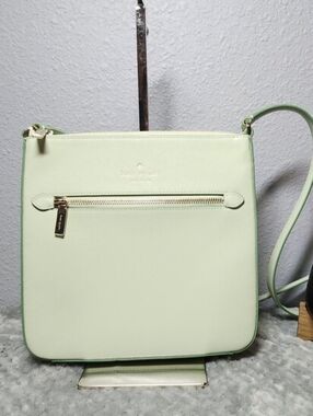 NEW - Auth.Kate Spade Sadie North South Crossbody Light Olive Green: Firm Price